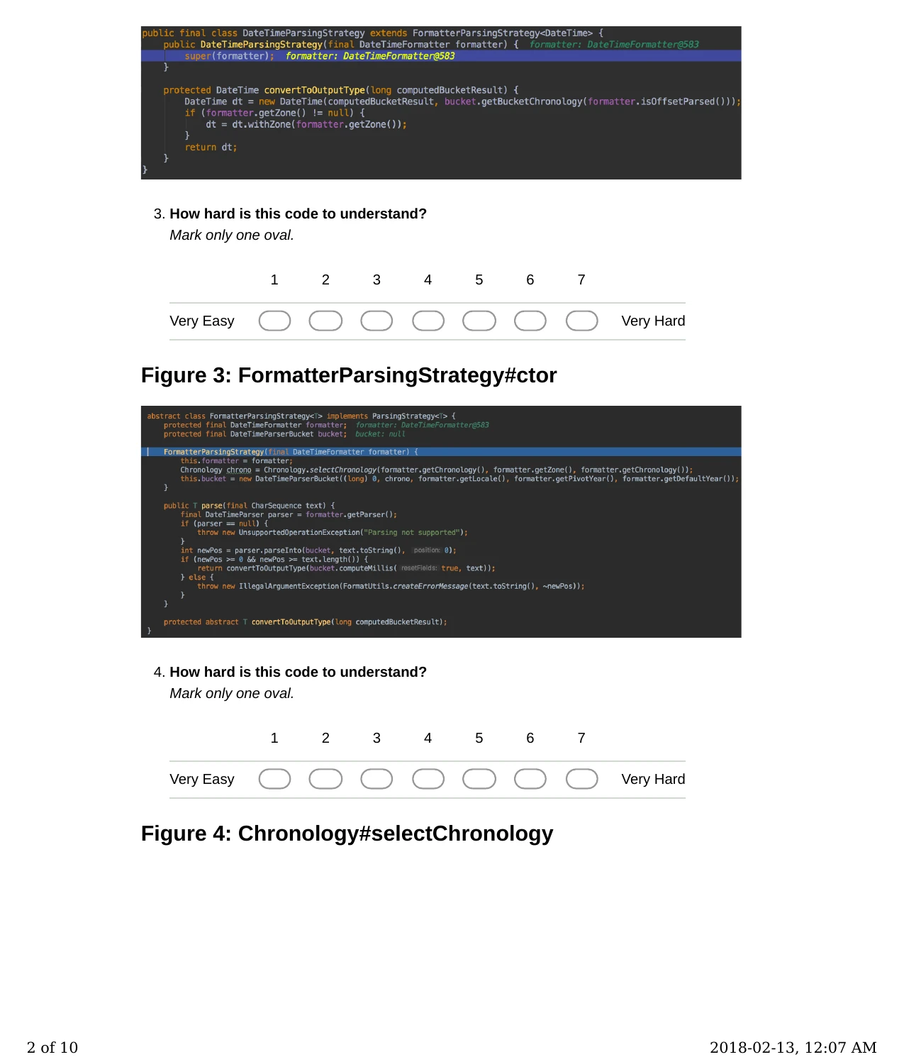 Form page 2: DateTimeParsingStrategy, FormatterParsingStrategy.
