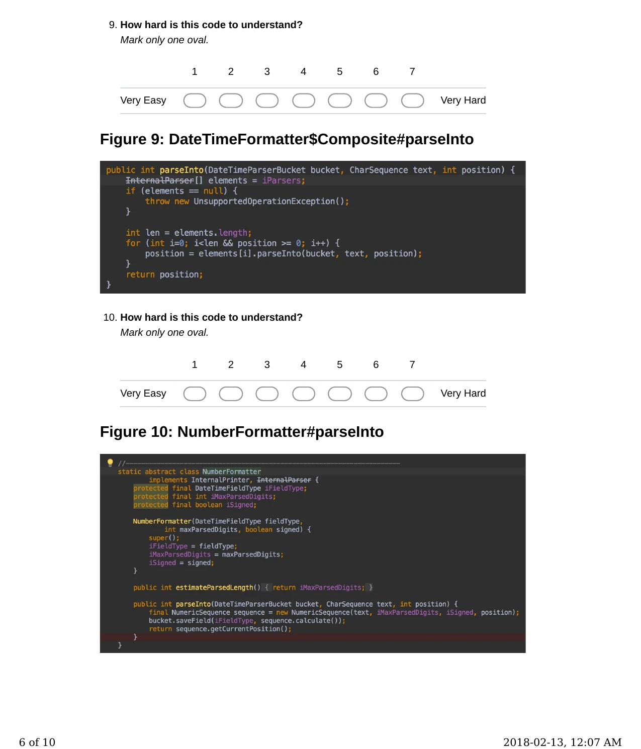 Form page 6: Composite and refactored NumberFormatter.