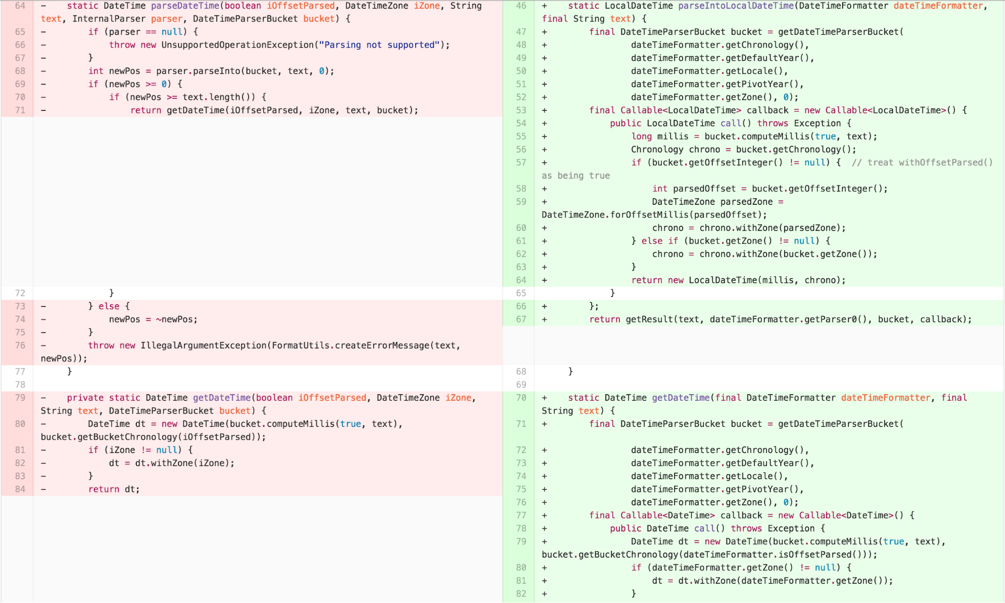 Step 64: simplify DateTimeParserBucket via SimpleParser.