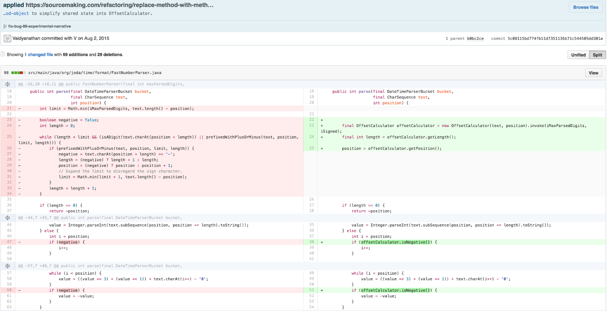 Step 7: REPLACE METHOD WITH METHOD OBJECT.