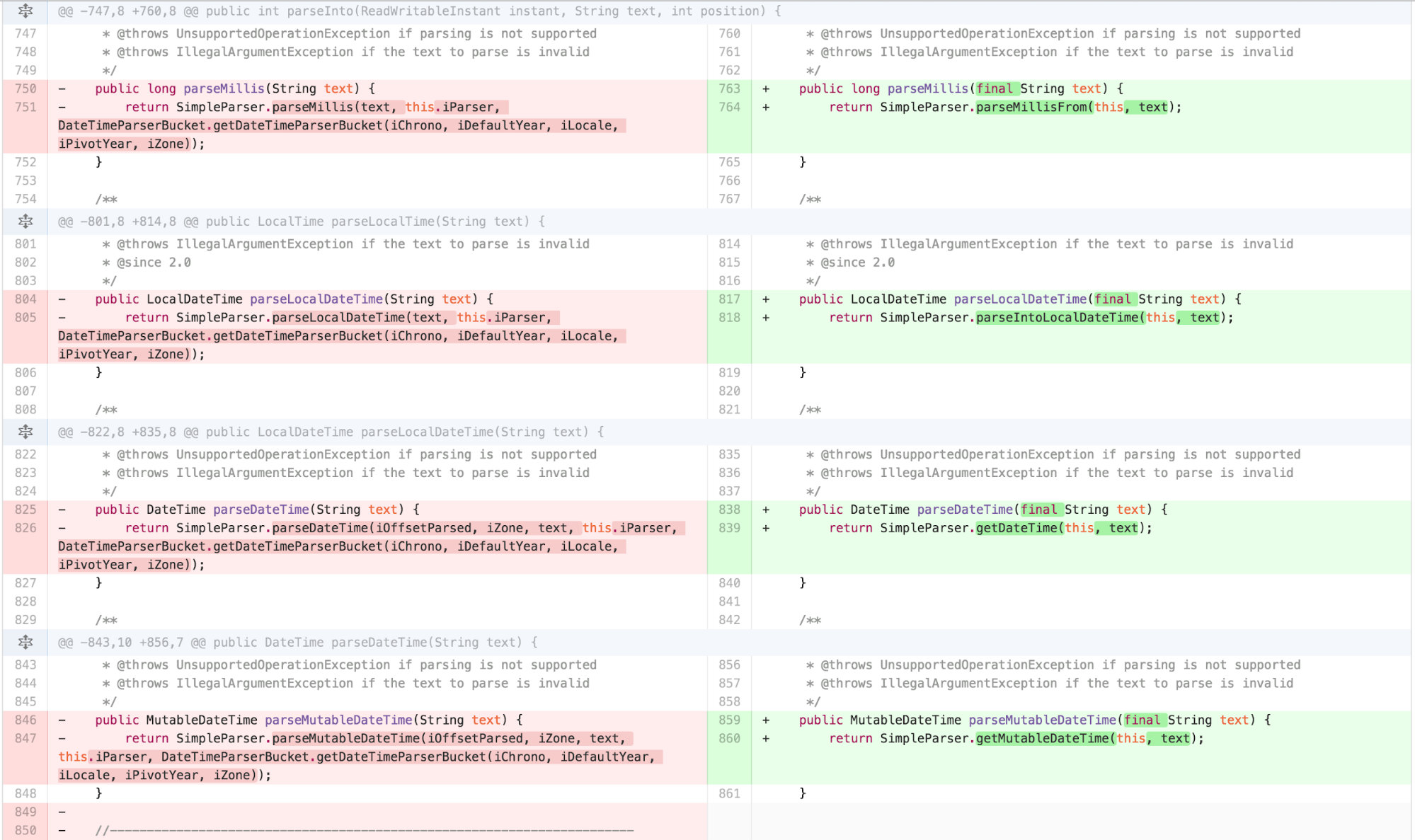 Step 60: We can also significantly simplify the signatures.