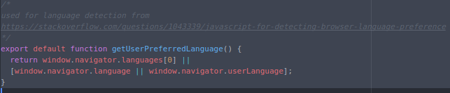 language.js: extracted getUserPreferredLanguage.